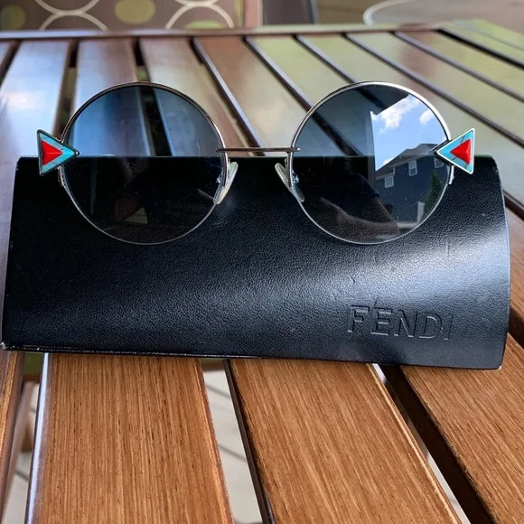 Fendi | Accessories | Fendi Gradient Round Sunglasses | Poshmark